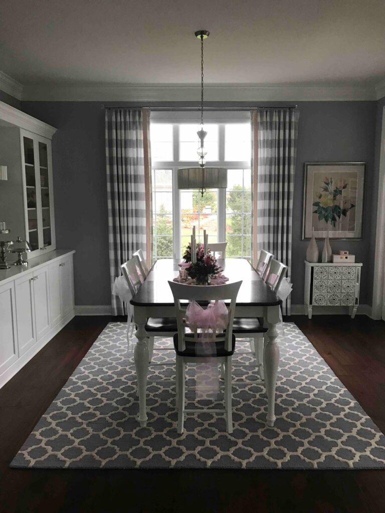 Drapery in Dining area